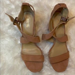 Michael Kors salmon pink open toe heel